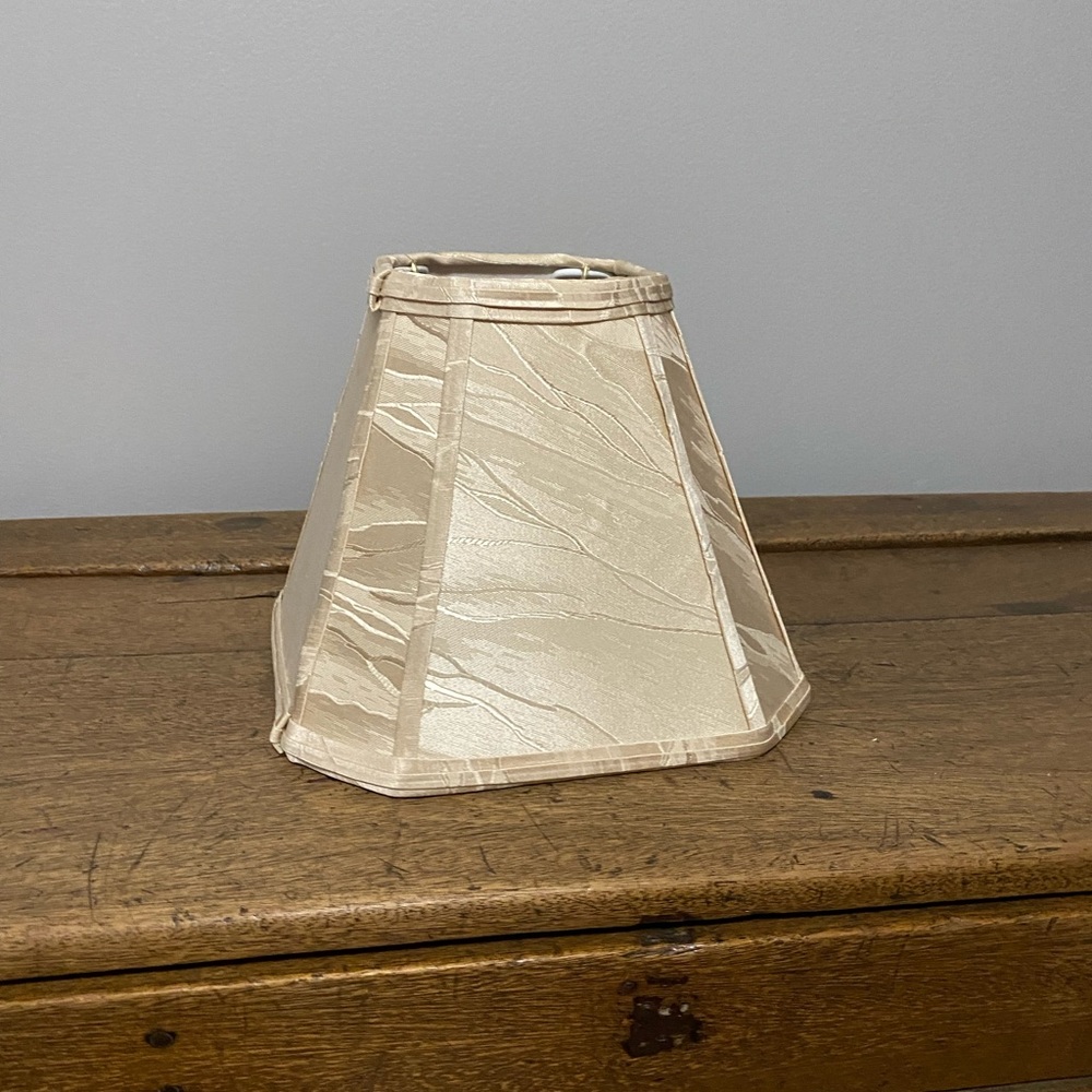 Bell Shaped Collapsible Lamp Shade in Champagne